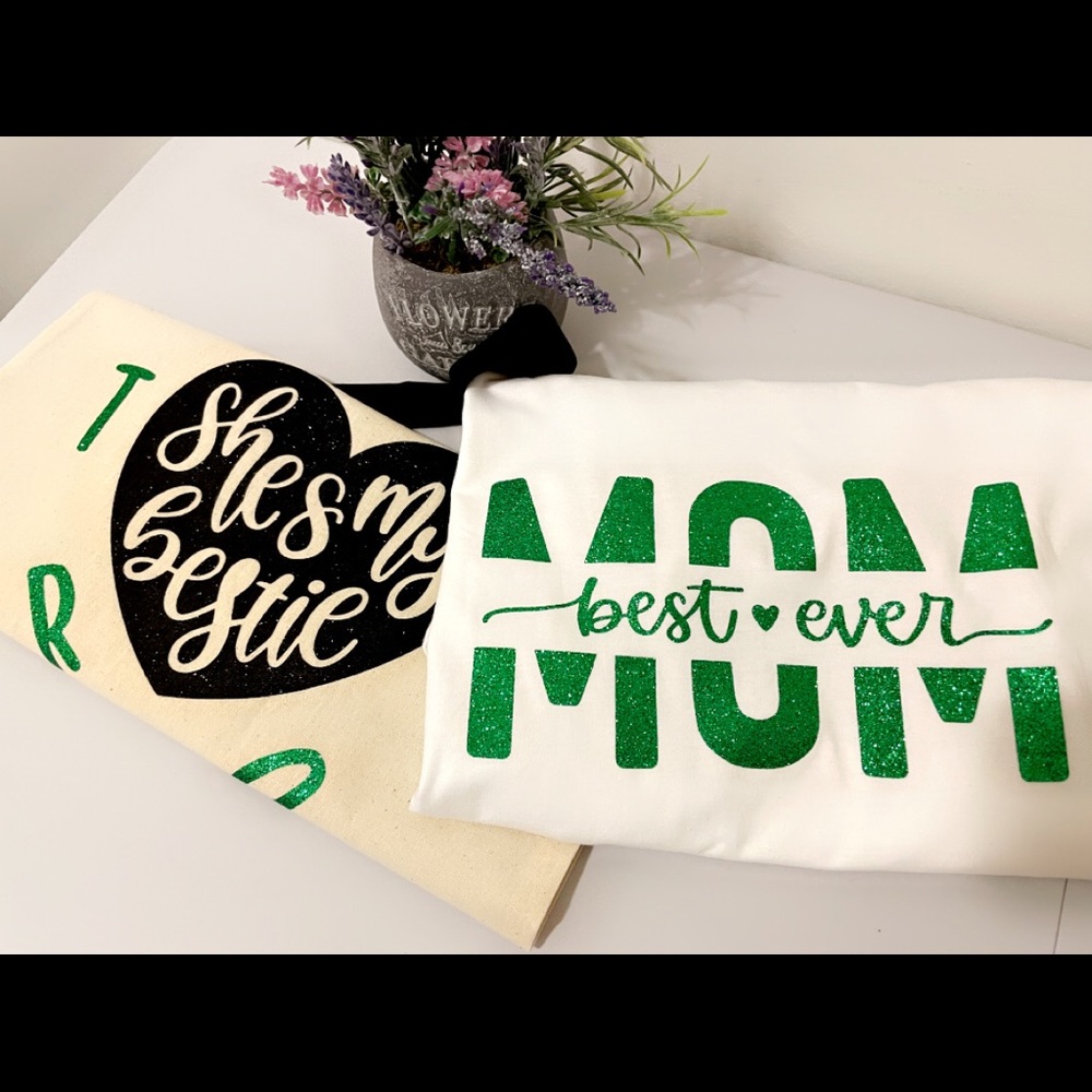 Woman custom made t shirt and custom made hand bag…